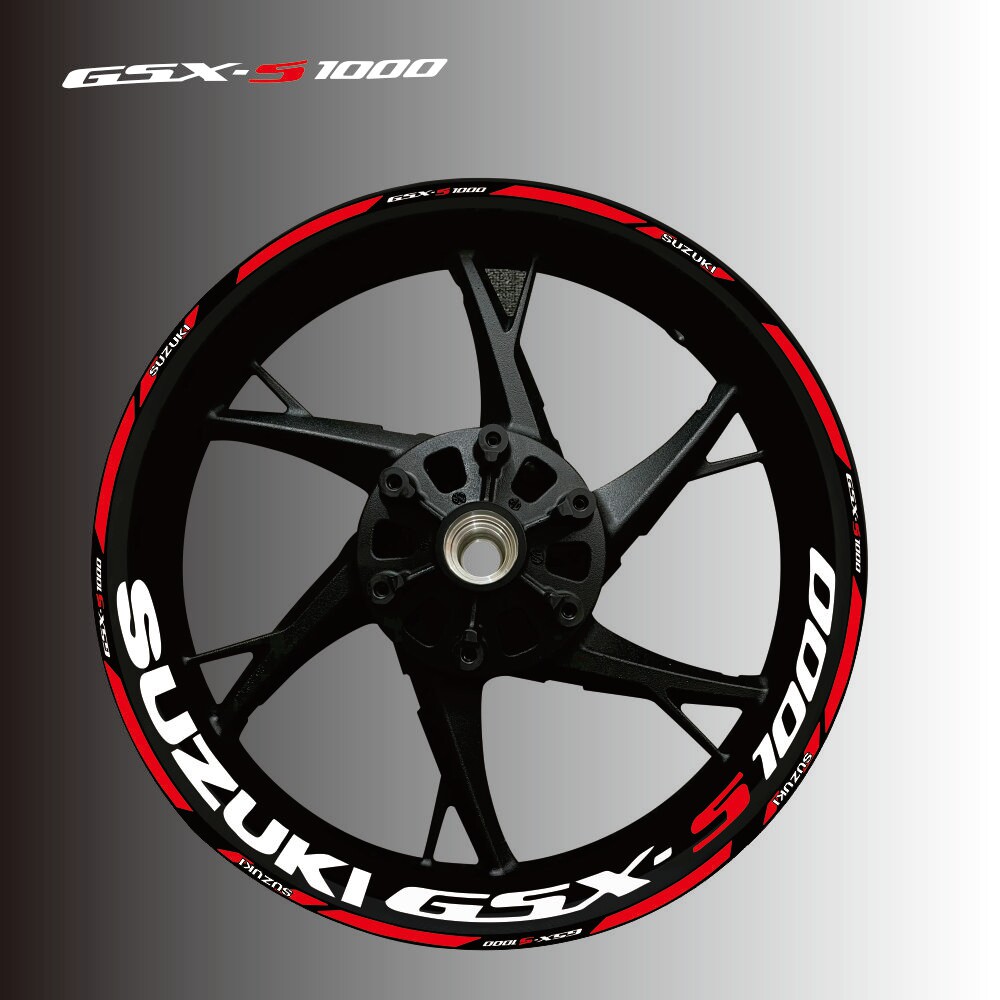 适用新款铃木GSXS150 750 1000反光轮毂轮圈钢圈改装个性防水贴纸