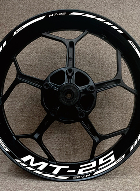 YAMAHA201819款YZFR1M轮毂框车钢圈MT-25改装反光贴花防水