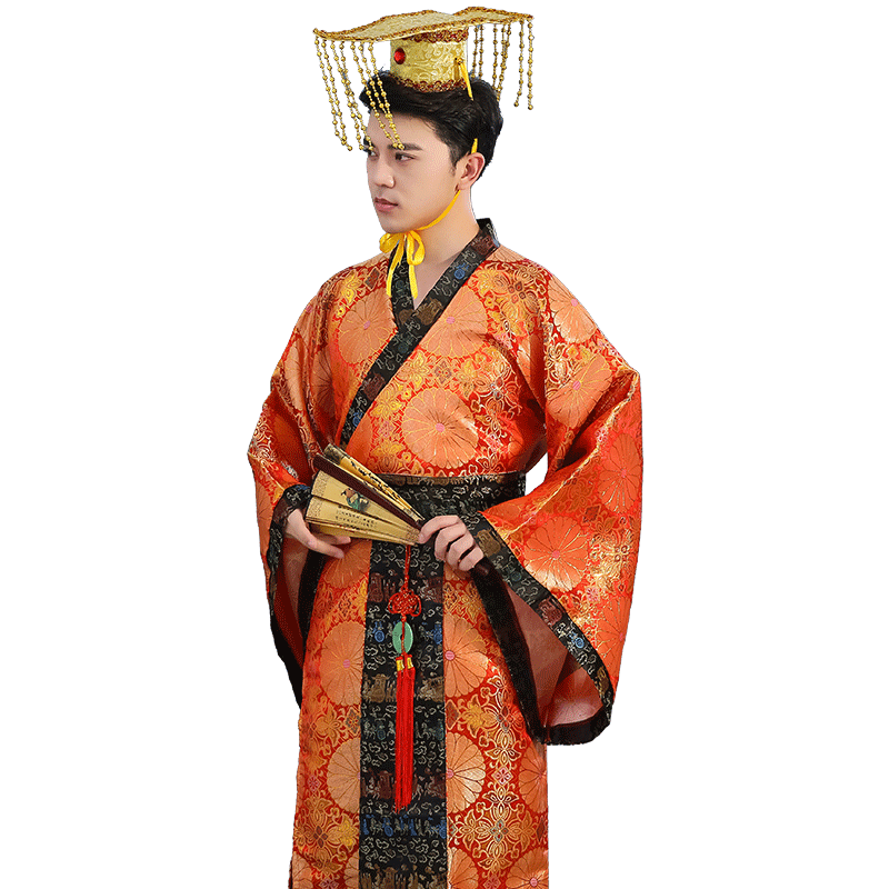 新款古装演出服成人太子服龙袍汉朝皇帝皇上影楼主题服装汉服男装