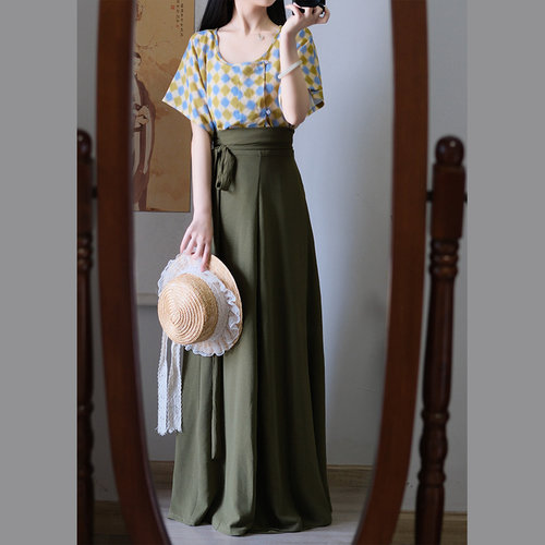 花相知原创唐褙子上衣汉服套装