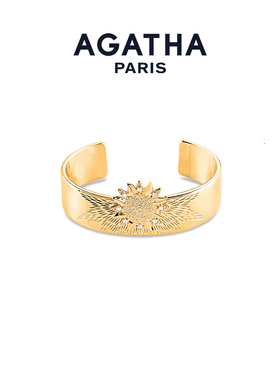 AGATHA/瑷嘉莎宇宙大爆炸系列光弧手镯巴黎时尚手饰法式轻奢气质