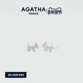 AGATHA 瑷嘉莎法兰西小狗耳钉高级法式 简约耳环轻奢新年礼物