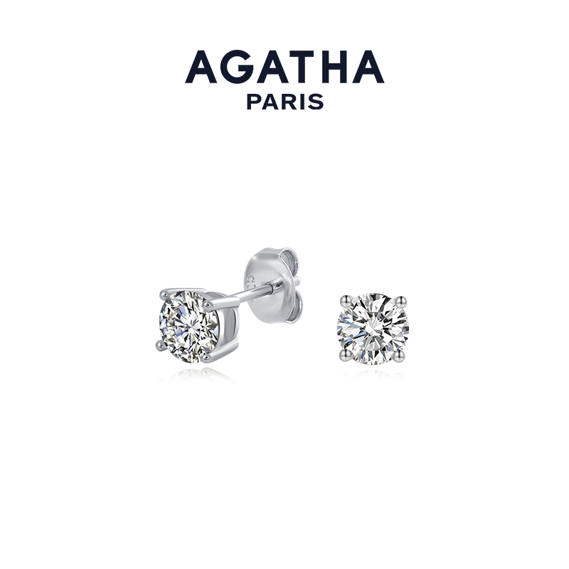 气质耳钉AGATHA通勤简约