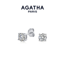 AGATHA 新年礼物 瑷嘉莎人鱼之泪耳钉银耳环轻奢气质耳饰耳钉法式