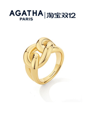 AGATHA/瑷嘉莎流金系列环扣戒指
