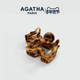 AGATHA 瑷嘉莎流光系列小狗发夹鲨鱼夹法式 抓夹轻奢新年礼物