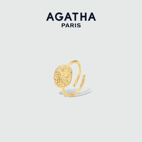AGATHA星辰系列法式烟花开口戒