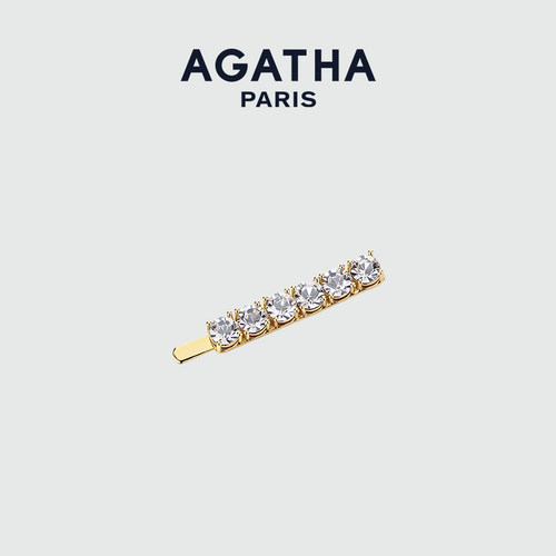 AGATHA派对系列琥珀流光边夹