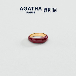 AGATHA/瑷嘉莎COLORFUL LEO里奥系列戒指女巴黎时尚法式轻奢设计