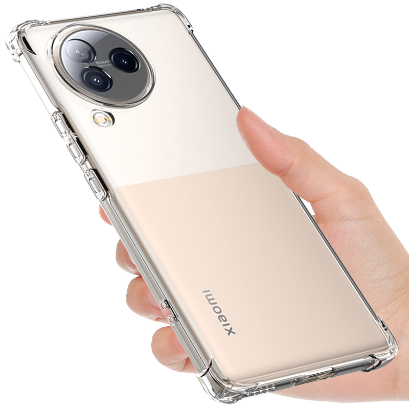 希凯适用小米civi3手机壳透明mi Civi3保护套civi4PRO新款软壳气囊防摔全包边硅胶外壳简约男女个性创意支架