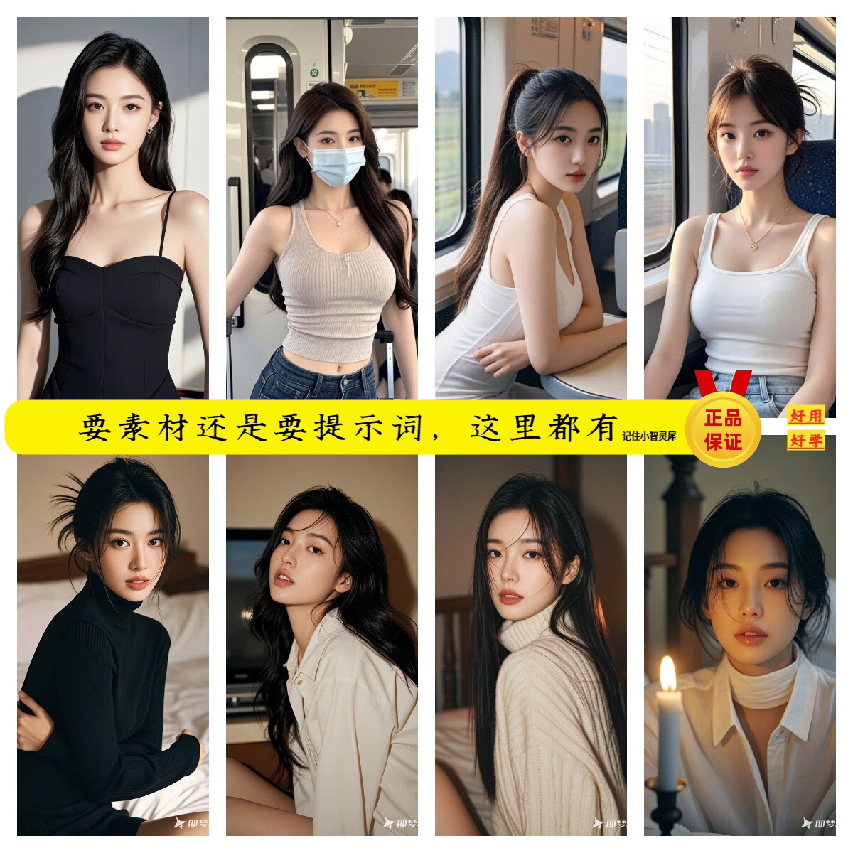 AI美女提示词+AI写真古代国风写实民族服饰艺术美女素材10.18新更