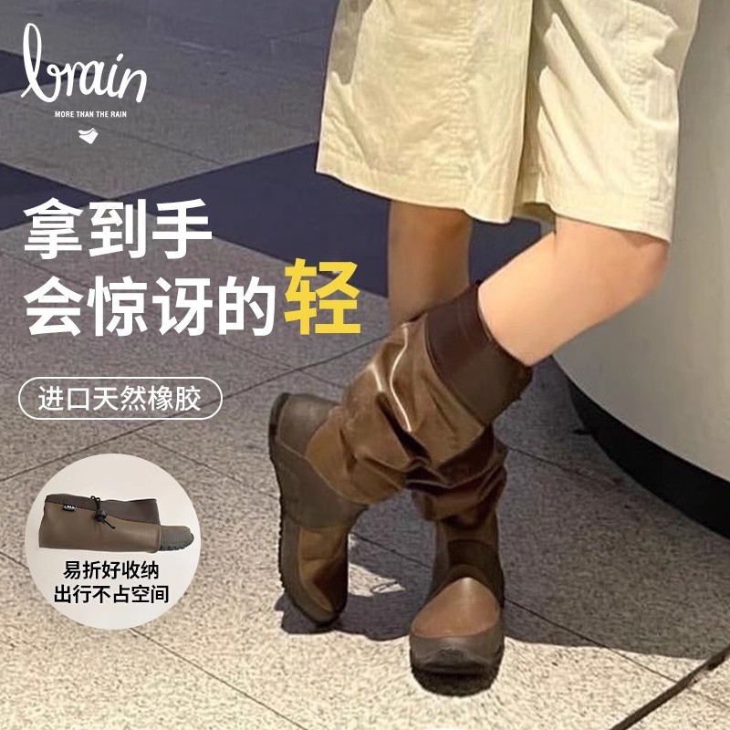 雨靴女款成人舒适防滑耐磨新款长筒成人户外出行防水雨靴涉水鞋