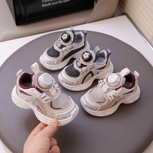 儿童运动老爹鞋2026男童单鞋春秋季中小童宝宝休闲软底透气女童鞋