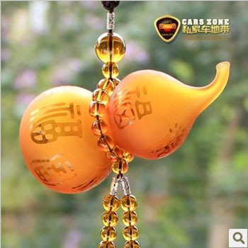 礼盒装高档琉璃葫芦水晶车载