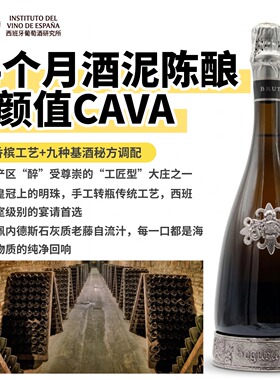 高颜值Cava西班牙SeguraViudas Reserva珍藏卡瓦香槟女生起泡酒