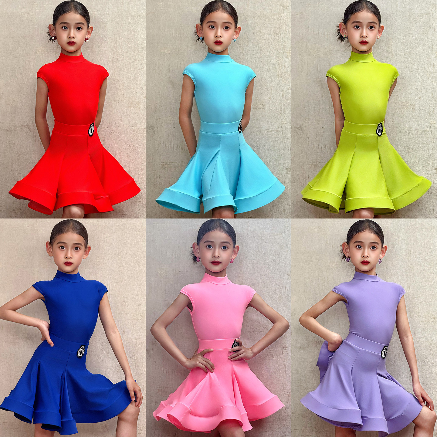 FDK2026春夏季新款女儿童拉丁舞比赛规定赛服高级感演出舞蹈服