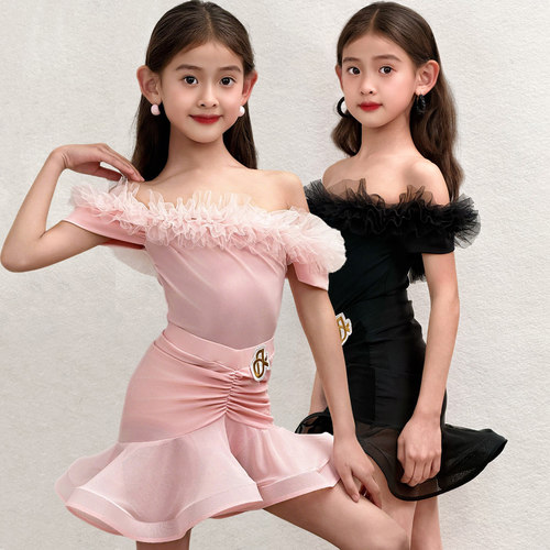 FDK儿童夏练习舞蹈演出服装少儿高端表演网红拉丁舞裙女童练功服