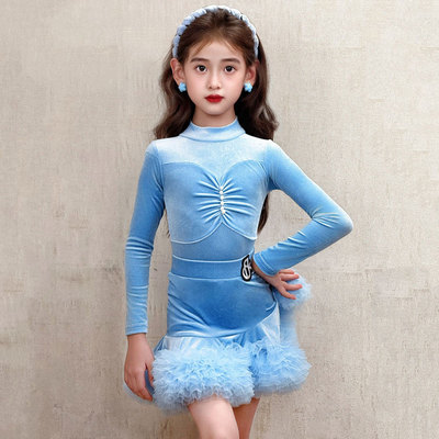 『赛事认证』拉丁舞服女童练功服