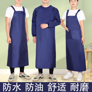 加厚防水围裙工作服反穿衣耐磨易清洁罩衣耐油耐酸碱水产屠宰围腰