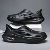 户外防滑沙滩鞋 品牌微瑕 男士 外穿软底踩屎感包头凉鞋 夏季 洞洞鞋