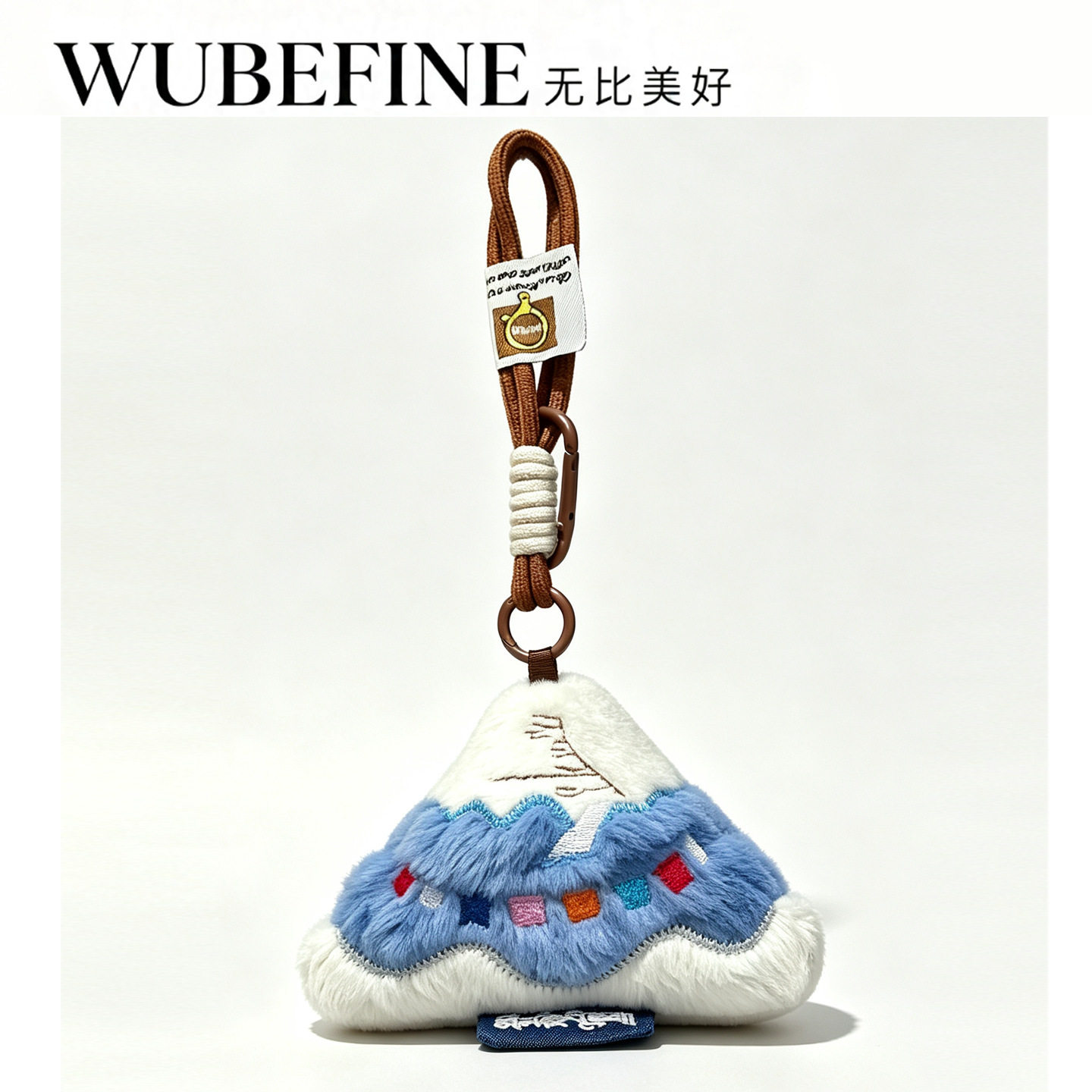 冈仁波齐日照金山雪山毛绒旅游文创挂件包包装饰打卡拍照纪念收藏