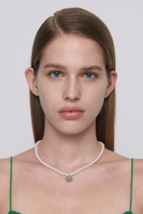 TENPALACE 韩国mardi mercredi 合作限量款珍珠小雏菊项链