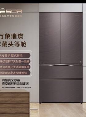 海信璀璨TR-650U8FZ1QA 真空头等舱自动制冰双系统四循环风冷冰箱