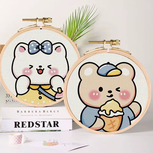 Cross -Stitch 2024 Новая мультипликационная DIY Маленькая картина