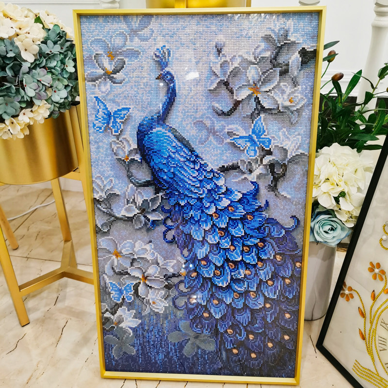 十字绣钻石画裱框带玻璃背板定制包邮铝合金属外框自己装画框2021