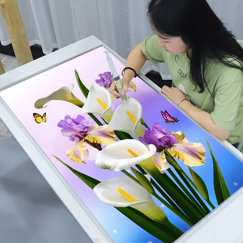 2023年新款5D钻石画满钻花十字绣卧室客厅手工点贴钻砖石贴画2022