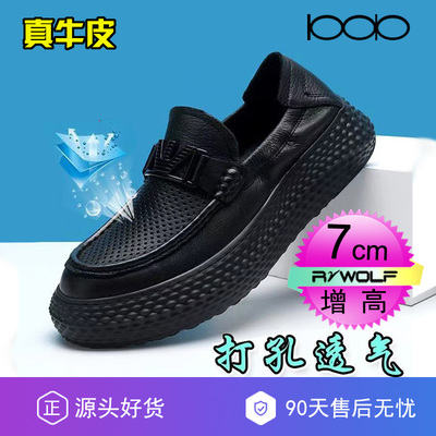 品牌官方正品豆豆鞋男软底冲孔鞋