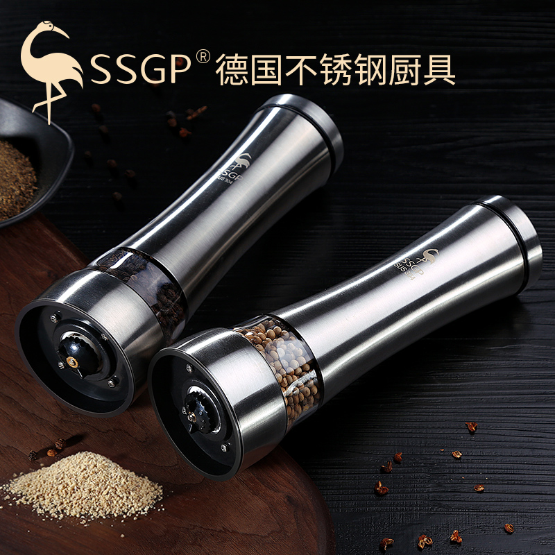 德国SSGP 胡椒研磨器手动黑胡椒粒304不锈钢花椒家用胡椒粉研磨瓶|msdalam kategori dapur/memasak Appliances, Alat dapur/Penyimpanan dapur, botol penyimpanan/bekas penyimpanan dapur, botol perasa - dari Buy2taobao.com untuk memberikan perkhidmatan ejen Taobao profesional membeli