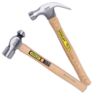 史丹利羊角锤圆头锤一体木柄起钉锤木工锤铁榔头锤工具家用装修