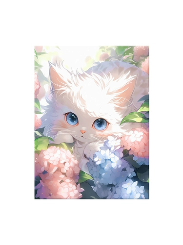 Цифровой акрил для рисования, масляная краска, раскраска, «сделай сам», кот, ручная роспись, антистресс