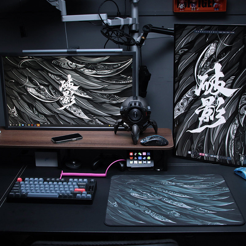 虎符破影鼠标垫 虎符鼠标垫 电脑游戏细面鼠标垫fps csgo吃鸡神器