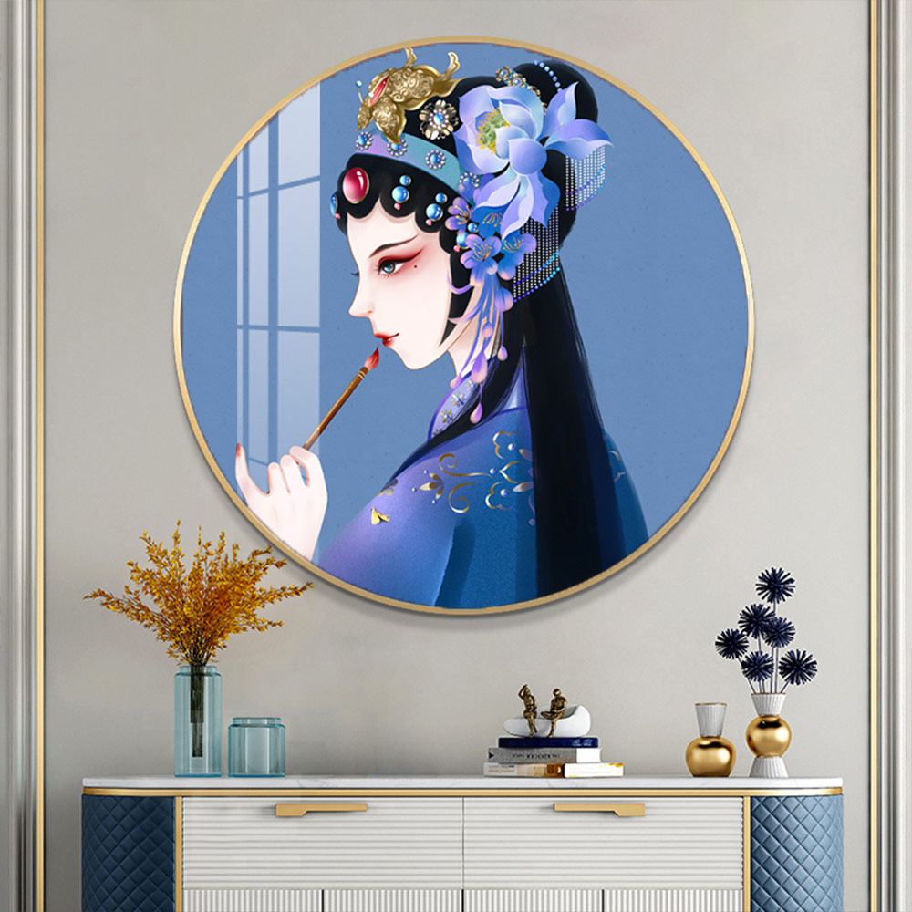 2024新款钻石画满钻古风花旦美女客厅卧室国潮砖石贴画十字绣2025