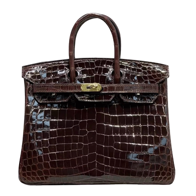 铂金包鳄鱼皮洋气高档时尚