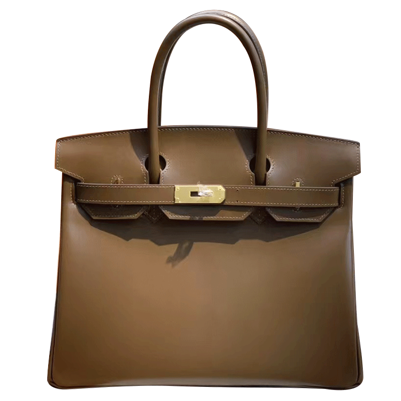 全手工铂金包黑曼巴BOX皮30Cm