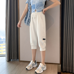 七分裤新款宽松显瘦夏季薄款棉质束口女学生哈伦韩版休闲运动短裤