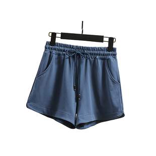 运动短裤女夏纯棉薄款宽松外穿韩版高腰学生百搭居家睡裤休闲热裤