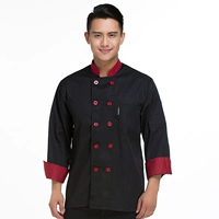 Китайская кухня без букв с длинным рукавом черный