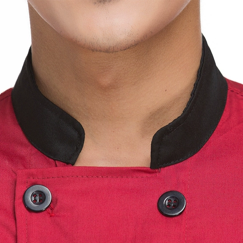 Шеф -повара Работа в одежде мужчины и женщины с длинной осенью и зимой запекаются, вызывая рестораны отели, кухонные кафетерии с двойным светом работники