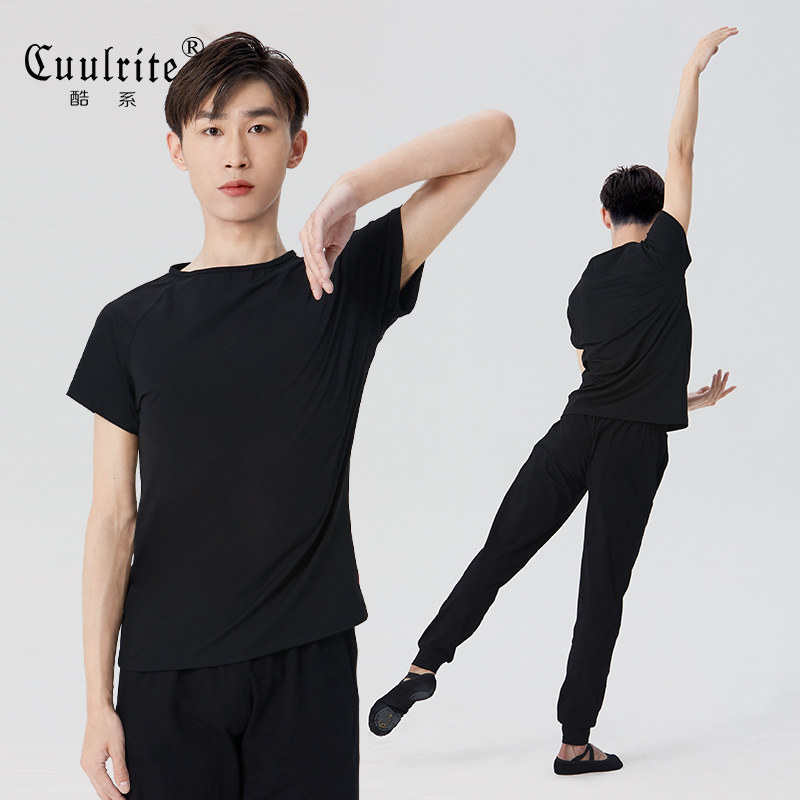 舞蹈服练功服男士宽松学生形体服