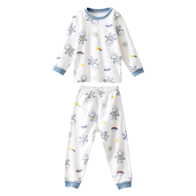 贝肽斯秋冬男女宝宝纯棉秋衣套装