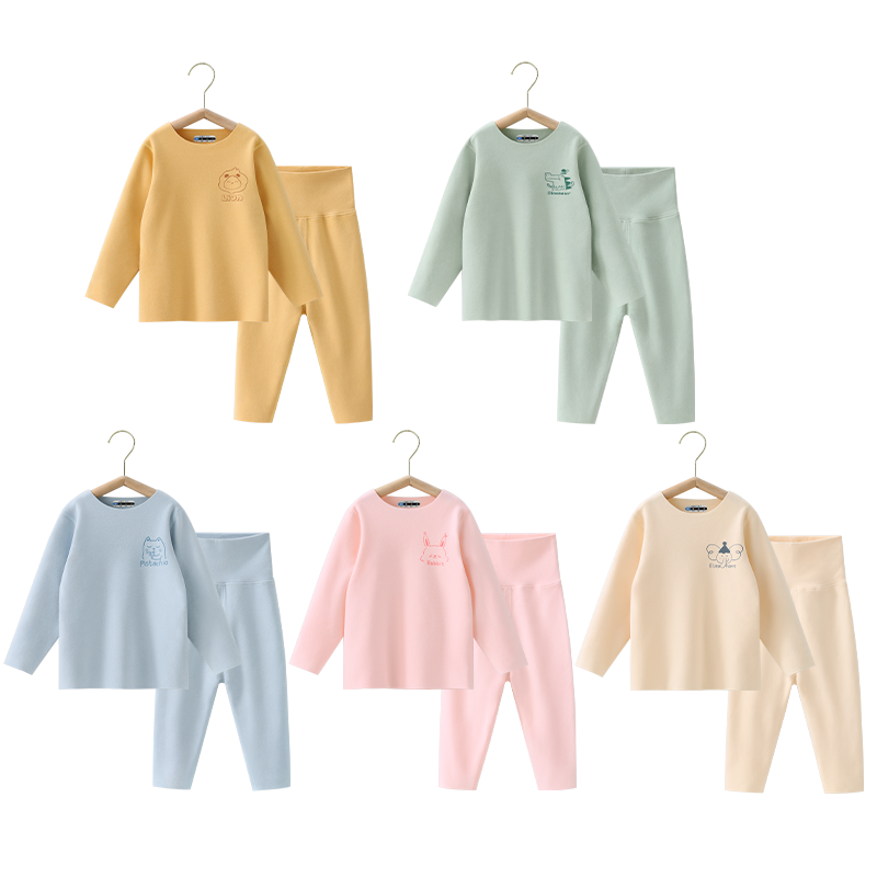 贝肽斯儿童打底衫秋冬季男童女童德绒自发热宝宝保暖内衣秋衣上衣