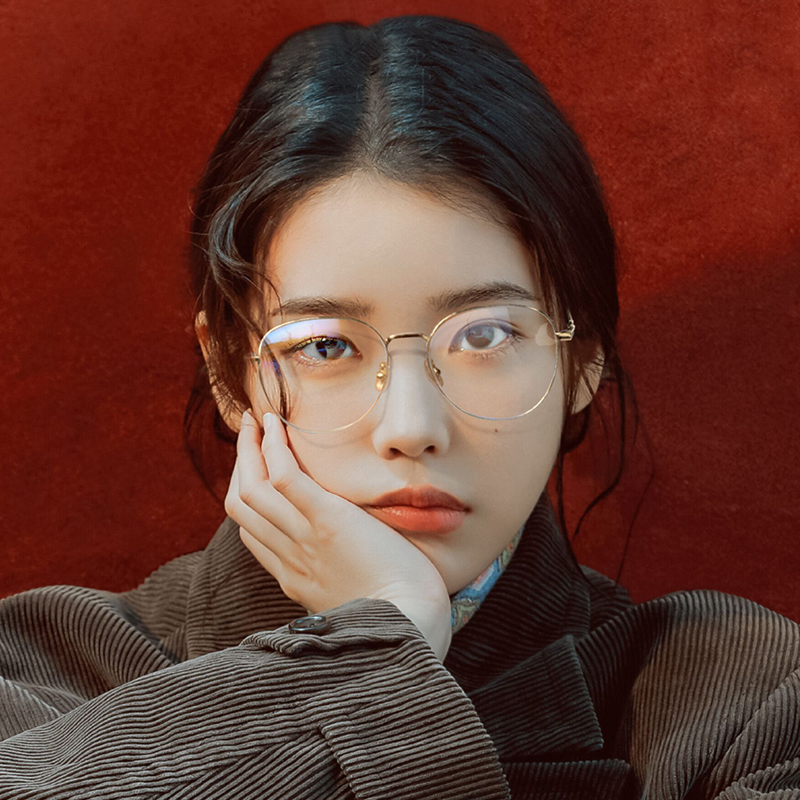 超轻韩系近视眼镜女度数可配金丝边复古文艺ins风网红款平面镜女