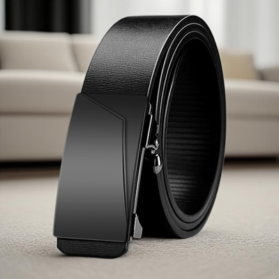 2025新款男士皮带真皮腰带高档牛皮内穿式年轻人裤腰带自动扣腰带