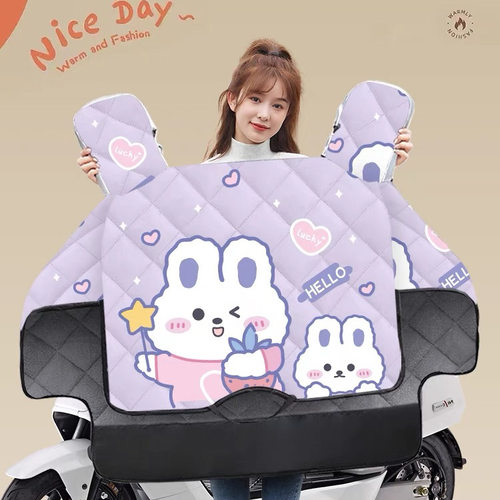 电动车挡风被冬季加绒加厚