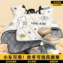 适用雅迪爱玛九号挡风被电动车冬2025新款加绒加厚加大冬用防寒罩