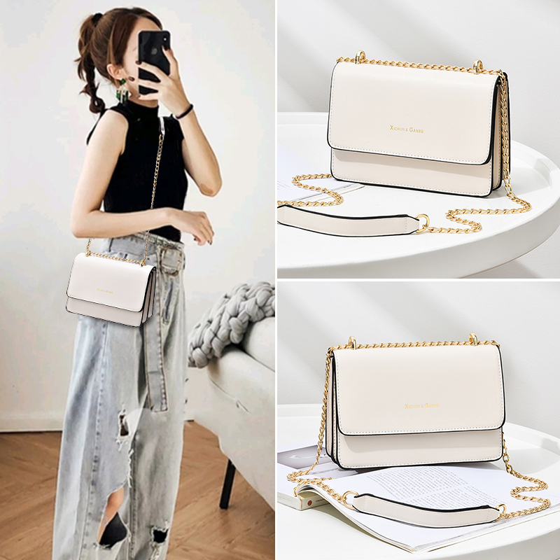 春夏时尚风新款链条手提斜挎包